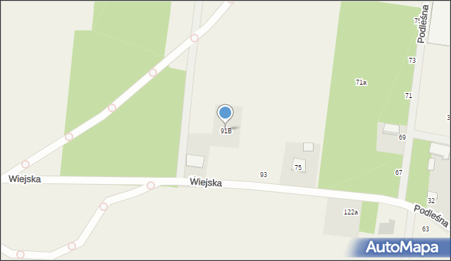 Sobolewo, Wiejska, 91B, mapa Sobolewo