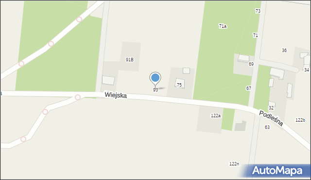 Sobolewo, Wiejska, 93, mapa Sobolewo