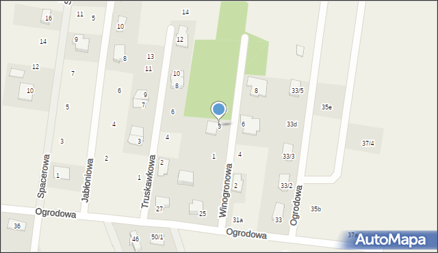 Sobolewo, Winogronowa, 3, mapa Sobolewo