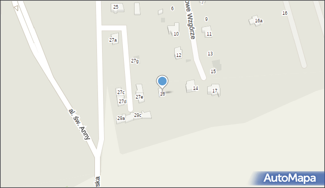 Sobótka, Wichrowe Wzgórze, 16, mapa Sobótka