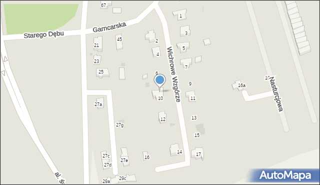 Sobótka, Wichrowe Wzgórze, 8, mapa Sobótka