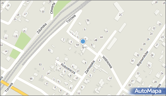 Sochaczew, Wiśniowa, 6, mapa Sochaczew