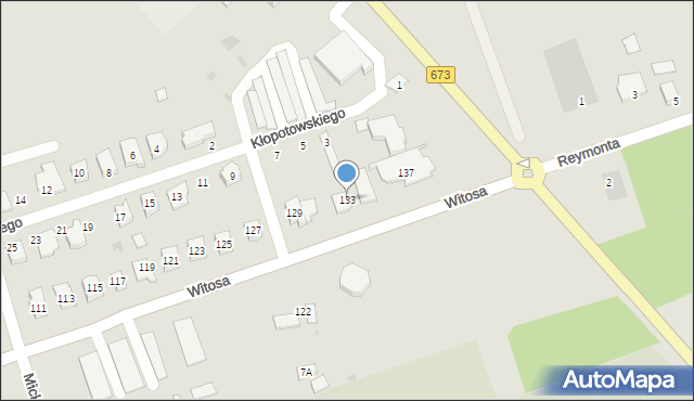 Sokółka, Witosa Wincentego, 133, mapa Sokółka