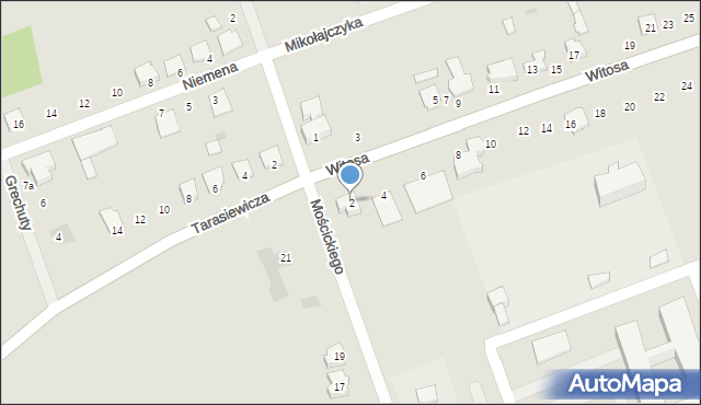 Sokółka, Witosa Wincentego, 2, mapa Sokółka