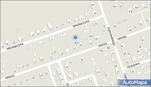 Sokółka, Witosa Wincentego, 39, mapa Sokółka
