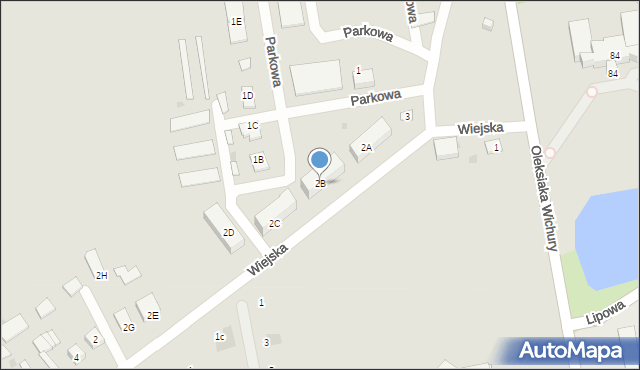 Sokołów Podlaski, Wiejska, 2B, mapa Sokołów Podlaski