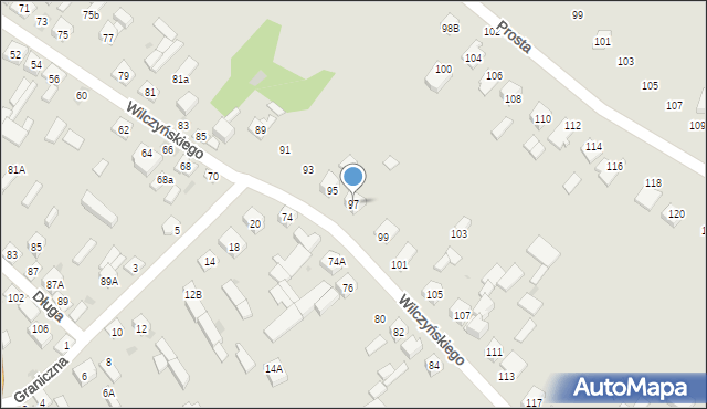 Sokołów Podlaski, Wilczyńskiego, 97, mapa Sokołów Podlaski