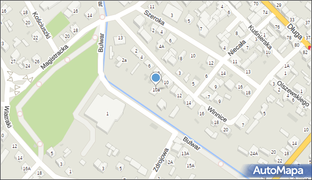 Sokołów Podlaski, Winnice, 10a, mapa Sokołów Podlaski