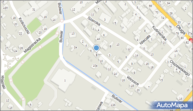 Sokołów Podlaski, Winnice, 8, mapa Sokołów Podlaski