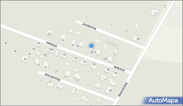Sokołów Podlaski, Witosa Wincentego, 37, mapa Sokołów Podlaski