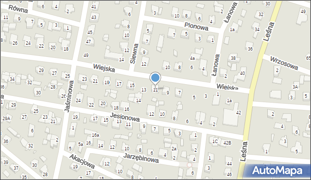 Solec Kujawski, Wiejska, 11, mapa Solec Kujawski