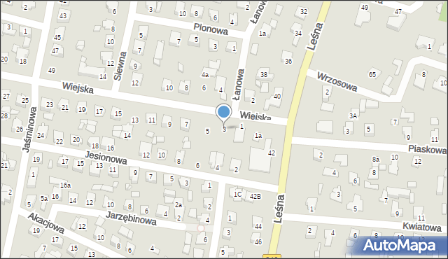 Solec Kujawski, Wiejska, 3, mapa Solec Kujawski