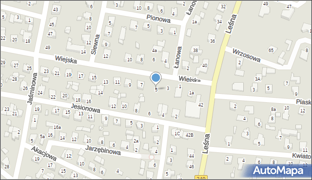 Solec Kujawski, Wiejska, 5, mapa Solec Kujawski