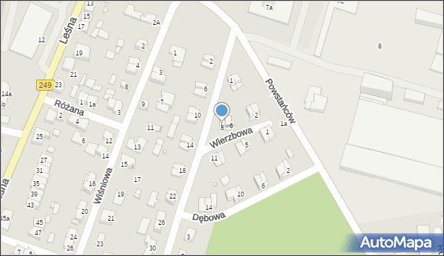 Solec Kujawski, Wierzbowa, 8, mapa Solec Kujawski