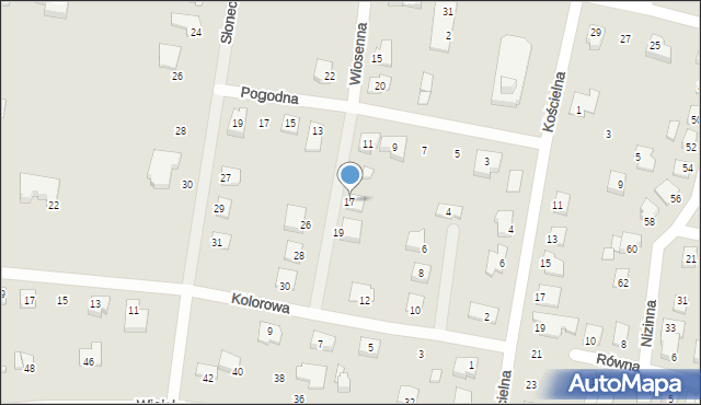 Solec Kujawski, Wiosenna, 17, mapa Solec Kujawski