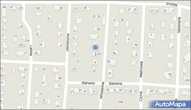 Solec Kujawski, Wiosenna, 6, mapa Solec Kujawski