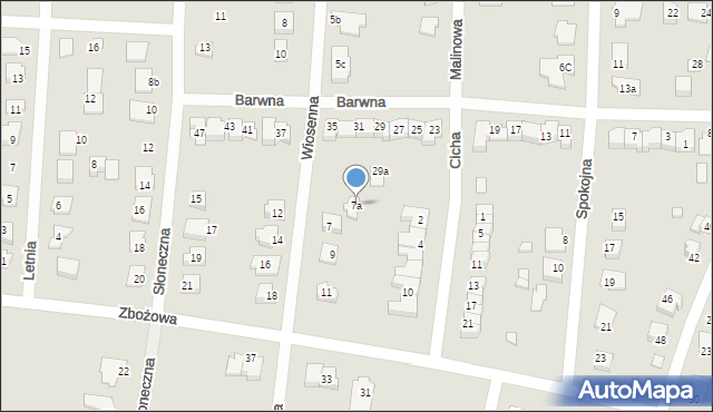 Solec Kujawski, Wiosenna, 7a, mapa Solec Kujawski