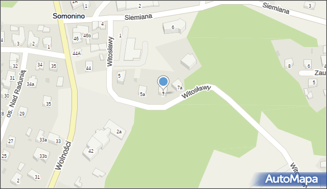 Somonino, Witosławy, 7, mapa Somonino