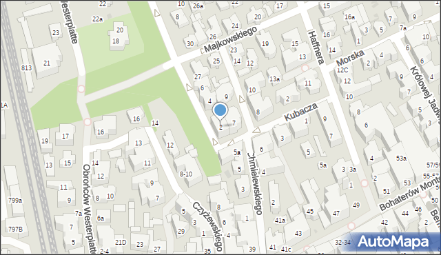 Sopot, Winieckiego Jana, 2, mapa Sopotu