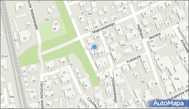 Sopot, Winieckiego Jana, 4, mapa Sopotu