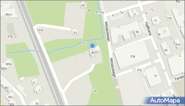 Sopot, Winieckiego Jana, 49, mapa Sopotu