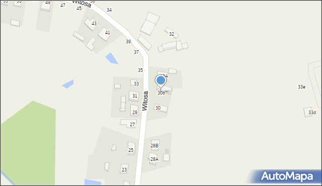 Sośnie, Witosa Wincentego, 30b, mapa Sośnie