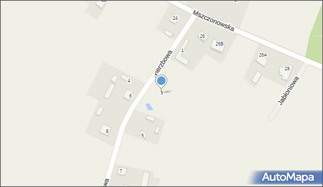 Sosnowica, Wierzbowa, 3, mapa Sosnowica