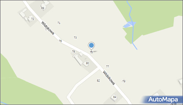 Sosnowice, Widokowa, 75, mapa Sosnowice
