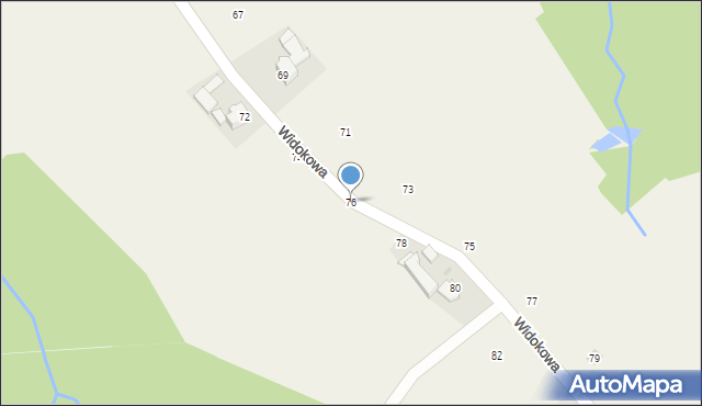 Sosnowice, Widokowa, 76, mapa Sosnowice