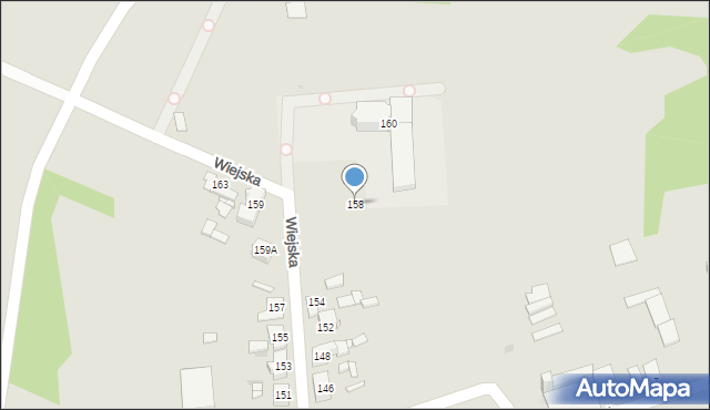 Sosnowiec, Wiejska, 158, mapa Sosnowca