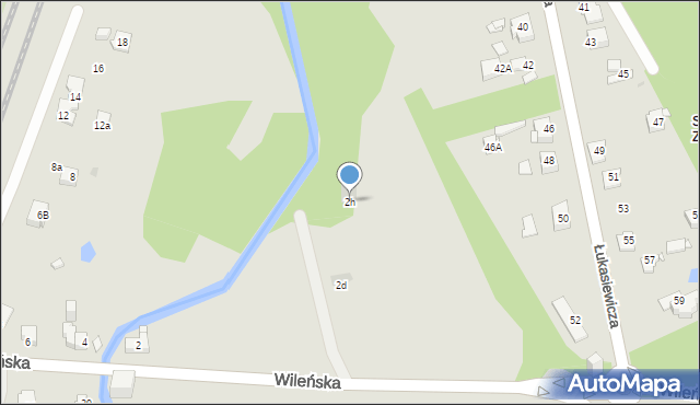 Sosnowiec, Wileńska, 2h, mapa Sosnowca