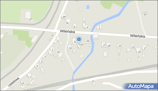 Sosnowiec, Wileńska, 31A, mapa Sosnowca