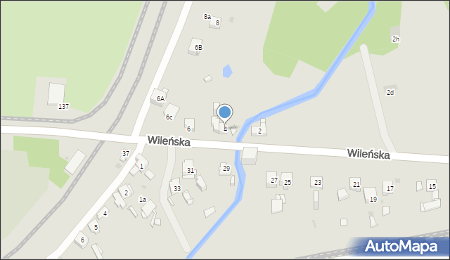 Sosnowiec, Wileńska, 4, mapa Sosnowca