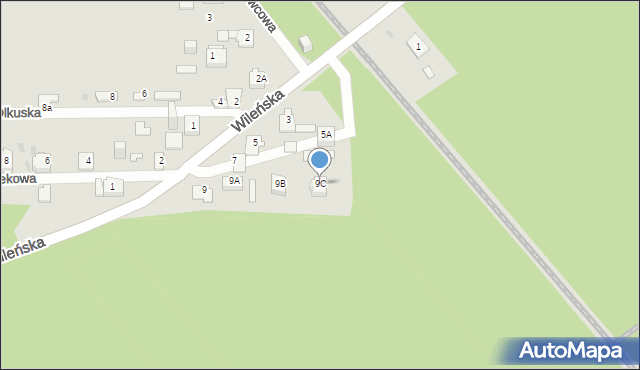 Sosnowiec, Wileńska, 9C, mapa Sosnowca