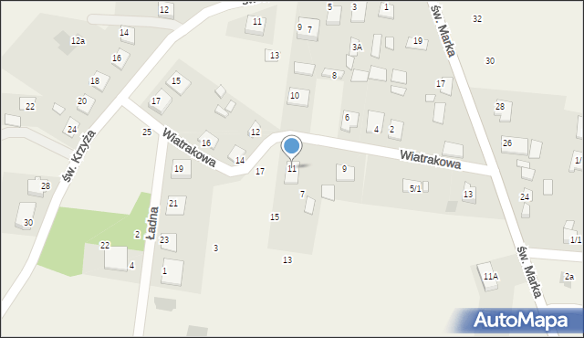 Sowlany, Wiatrakowa, 11, mapa Sowlany