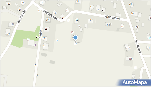 Sowlany, Wiatrakowa, 13, mapa Sowlany