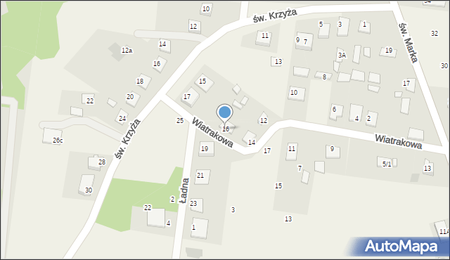Sowlany, Wiatrakowa, 16, mapa Sowlany