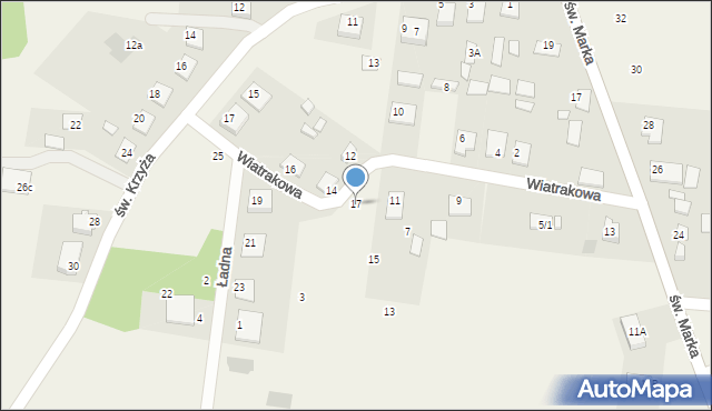 Sowlany, Wiatrakowa, 17, mapa Sowlany