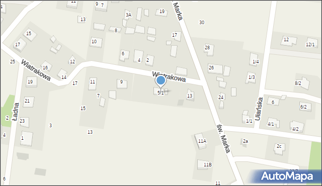 Sowlany, Wiatrakowa, 5/1, mapa Sowlany