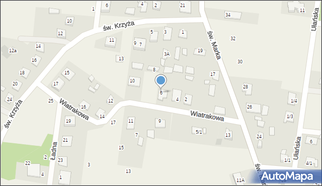 Sowlany, Wiatrakowa, 6, mapa Sowlany