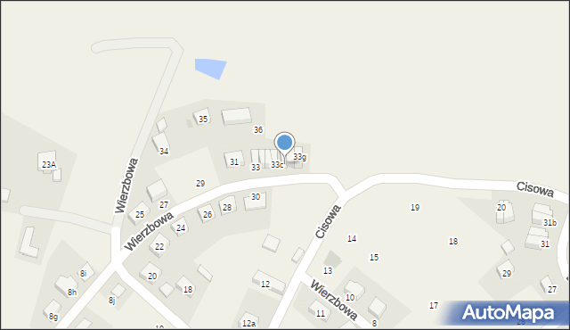 Spalice, Wierzbowa, 33d, mapa Spalice