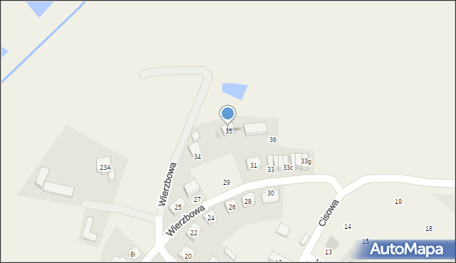 Spalice, Wierzbowa, 35, mapa Spalice