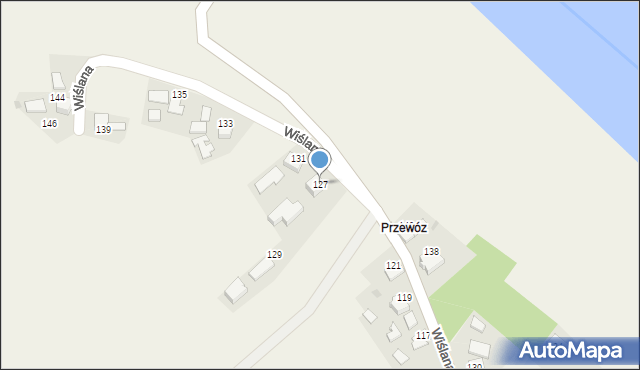 Spytkowice, Wiślana, 127, mapa Spytkowice