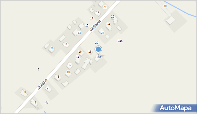 Spytkowice, Wiślana, 18a, mapa Spytkowice