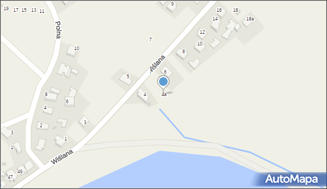 Spytkowice, Wiślana, 4a, mapa Spytkowice