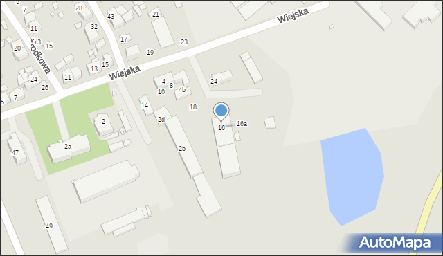 Śrem, Wiejska, 16, mapa Śrem