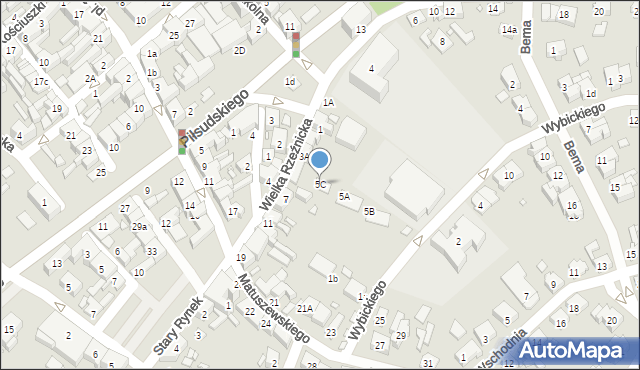 Śrem, Wielka Rzeźnicka, 5C, mapa Śrem