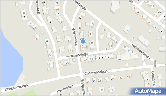 Śrem, Witkiewicza Stanisława Ignacego, 2, mapa Śrem