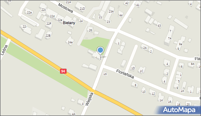 Środa Śląska, Wiejska, 2, mapa Środa Śląska