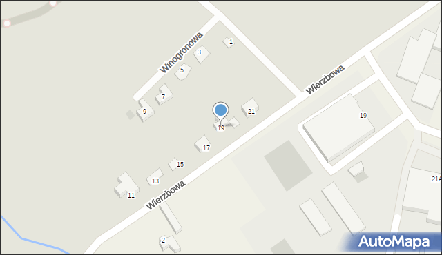 Środa Śląska, Wierzbowa, 19, mapa Środa Śląska